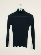 Load image into Gallery viewer, Karen Millen Women’s Lightweight Knit Polo Neck | UK 10 | Navy
