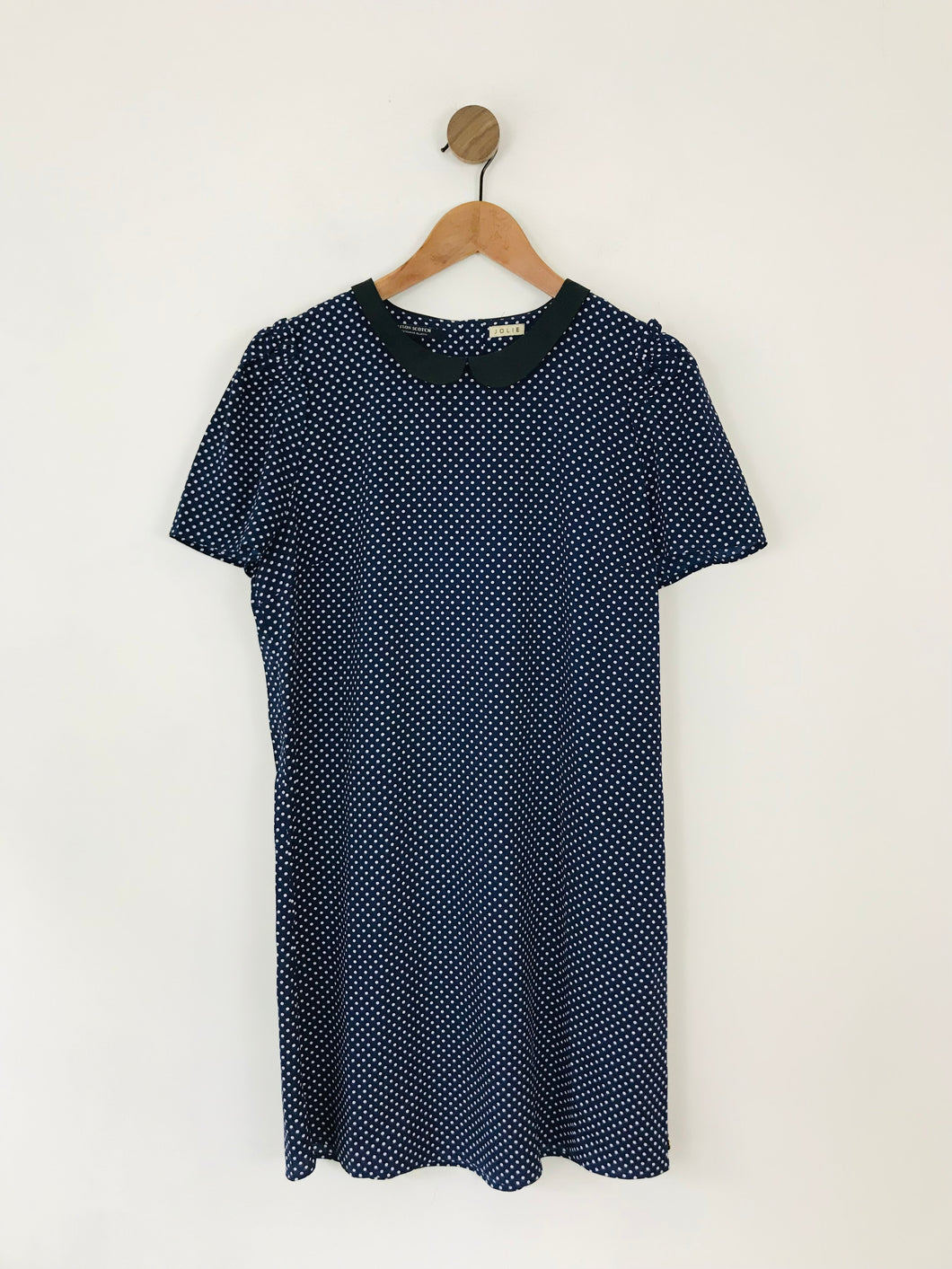 Maison Scotch Women's Polka Dot Shift Dress | UK12 | Blue
