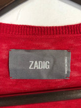 Load image into Gallery viewer, Zadig and Voltaire Women&#39;s Cotton Blouse | L UK14 | Red
