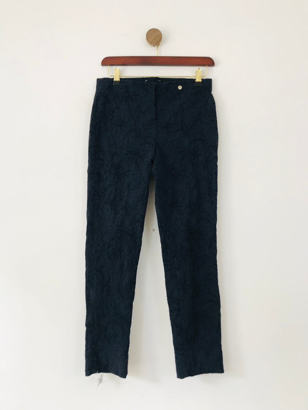 Robell Women's Embroidered Treggings Trousers | UK12 | Blue