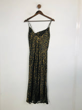 Load image into Gallery viewer, Zara Women&#39;s Leopard Print Slip Midi Dress | XS UK6-8 | Brown
