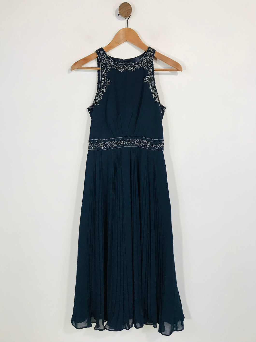 Monsoon Women's Embroidered NWT A-line Dress | UK6 | Blue