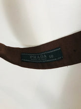 Load image into Gallery viewer, Prada Women&#39;s Fabric Waist Belt | W36.5 | Brown
