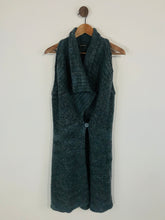 Load image into Gallery viewer, Sandwich Women&#39;s Wool Sleeveless Cardigan | L UK14 | Blue
