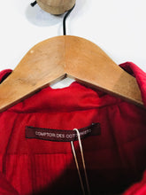 Load image into Gallery viewer, Comptoir des Cotonniers Women&#39;s Cotton Long Overcoat Coat | EU38 UK10 | Red

