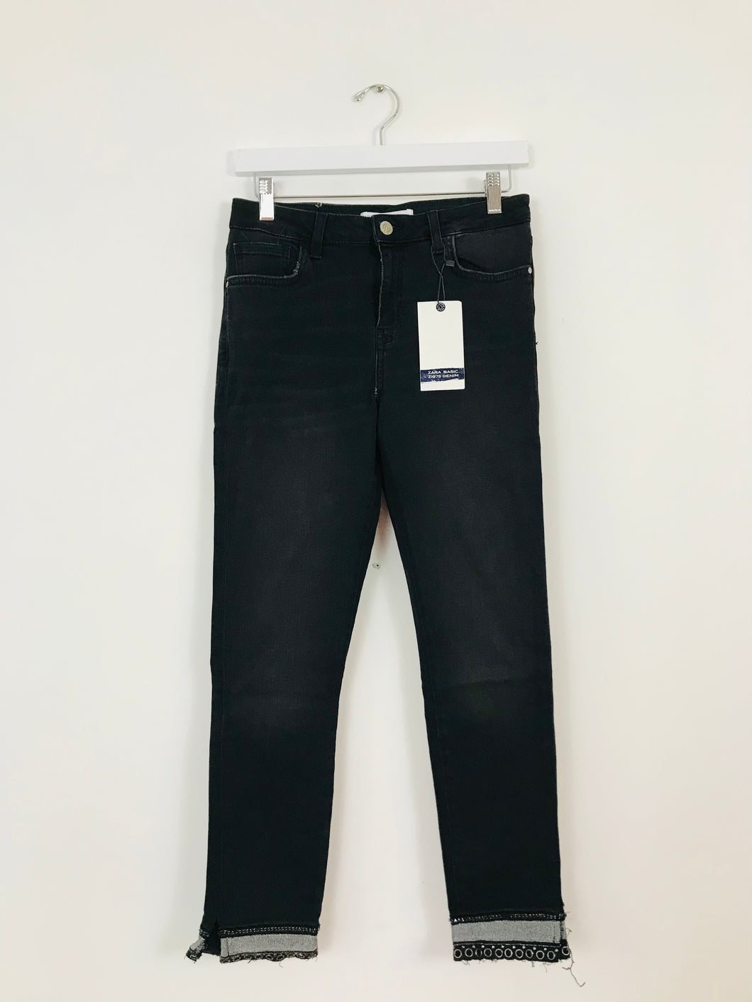 Zara Women’s Embellished Skinny Jeans NWT | 38 UK10 | Black