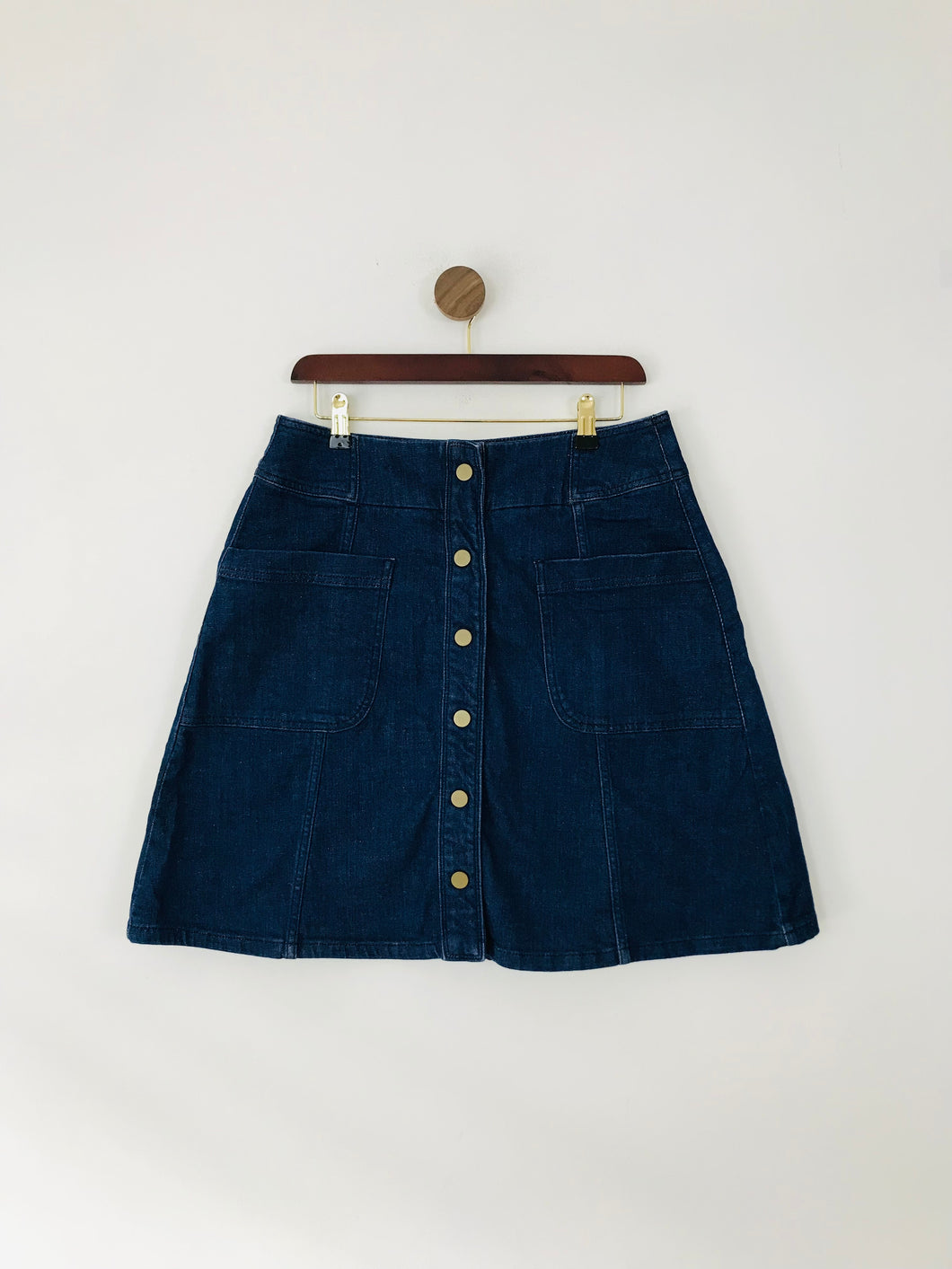 Boden Women's Denim A-Line Skirt | UK14 | Blue
