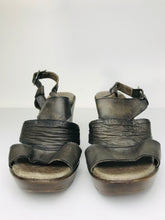 Load image into Gallery viewer, Paula Urban Women&#39;s Leather Heels | EU37 UK4 | Grey
