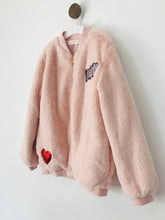 Load image into Gallery viewer, Mango Kid&#39;s Faux Fur Bomber Jacket | 9/10 Years | Pink
