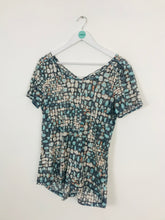 Load image into Gallery viewer, Sandwich_ Women’s Patterned Tshirt | UK 18 XL | Blue
