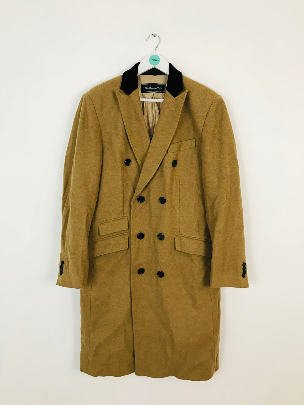 The Platinum Tailor Men’s Wool Cashmere Overcoat | M | Brown
