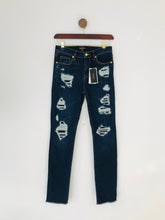 Load image into Gallery viewer, Juicy Couture Women&#39;s Distressed High Waisted Skinny Jeans NWT | 25 UK8 | Blue
