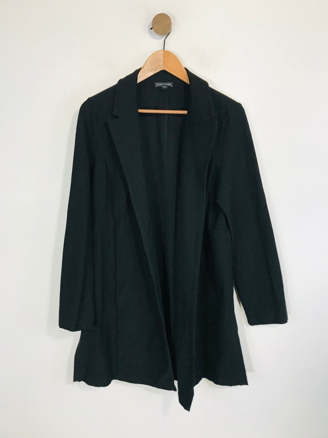 Eileen Fisher Women's Stretch Longline Blazer Jacket | L UK14 | Black