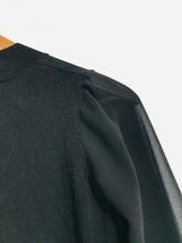Load image into Gallery viewer, Topshop Women&#39;s Knit V-Neck T-Shirt | UK8 | Black
