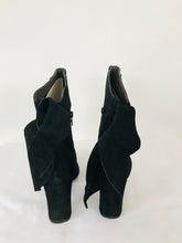 Load image into Gallery viewer, John Lewis Women’s Suede Heeled Boots NWT | UK5 | Black
