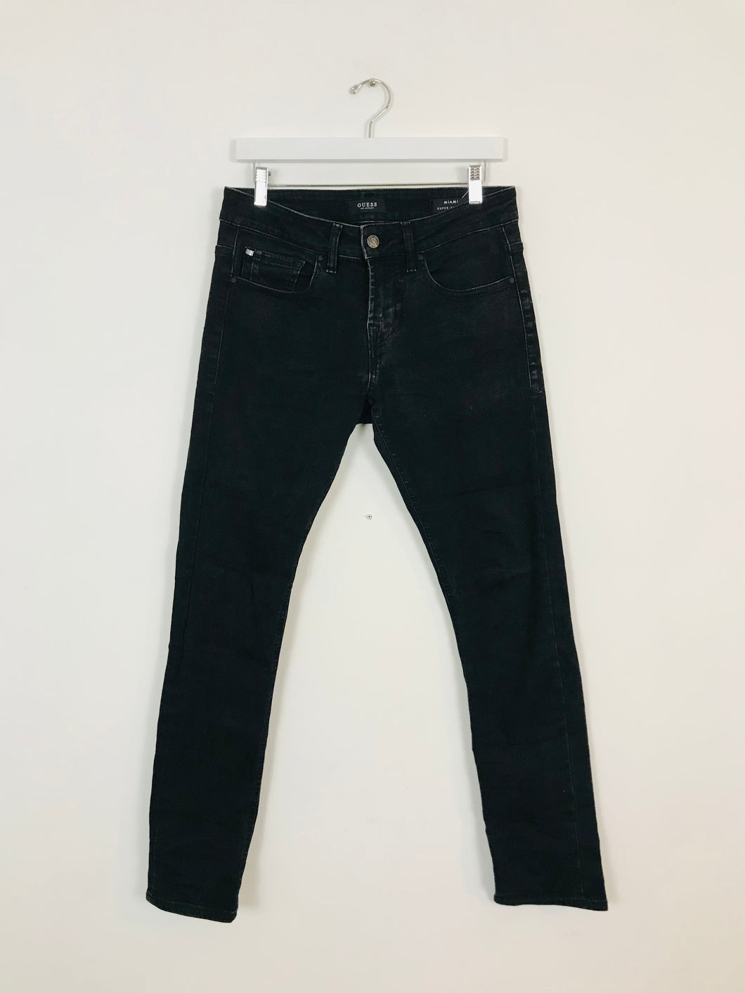 Guess Men’s Super Skinny Jeans | 29 W31 L31 | Black
