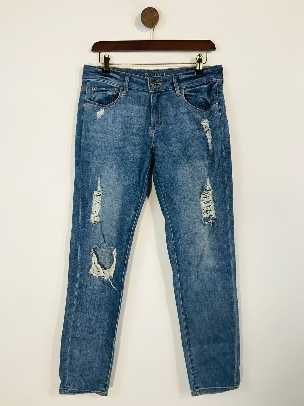 DL Jeans Women's Distressed Skinny Jeans | 27 | Blue