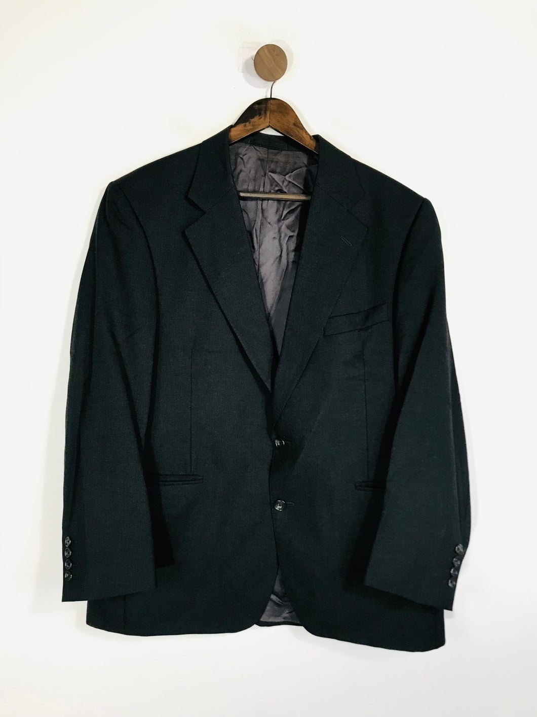 Austin Reed Men's Wool Smart Blazer Jacket | 42 | Black