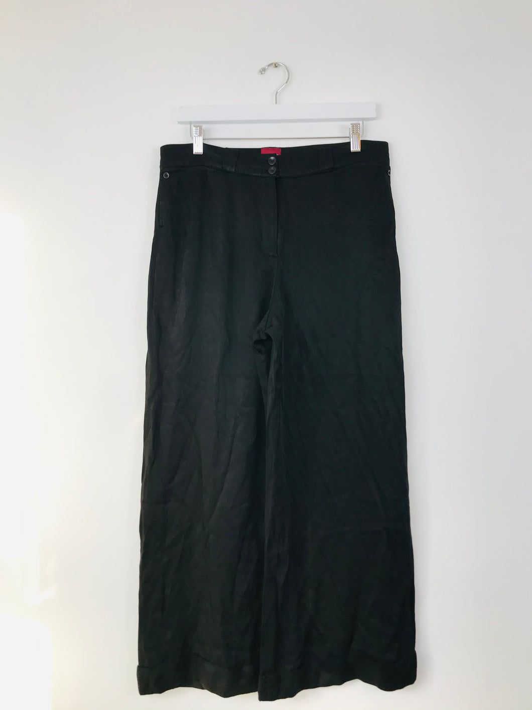 Kenzo Women’s Wide Leg Culottes Trousers | 44 UK14 | Black