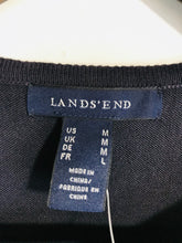 Load image into Gallery viewer, Lands’ End Women&#39;s Knit T-Shirt | M UK10-12 | Blue
