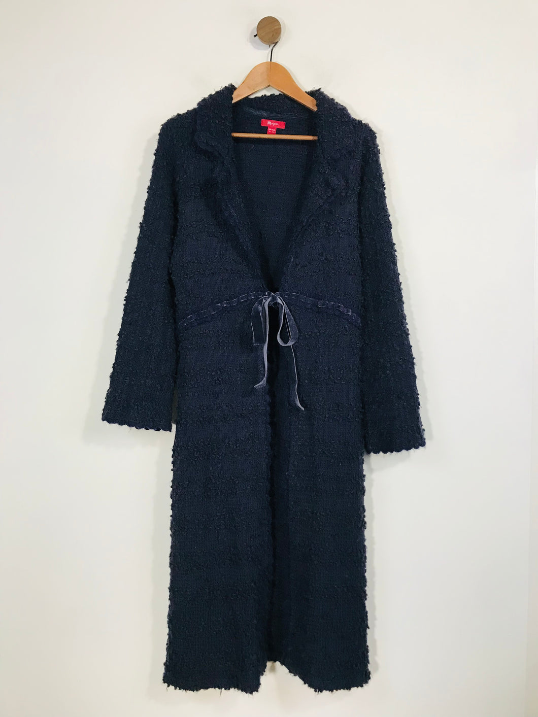 Monsoon Women's Wool Mohair Long Cardigan | UK16 | Blue