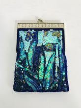 Load image into Gallery viewer, Unze Women&#39;s Sequin Clutch Bag | OS | Blue
