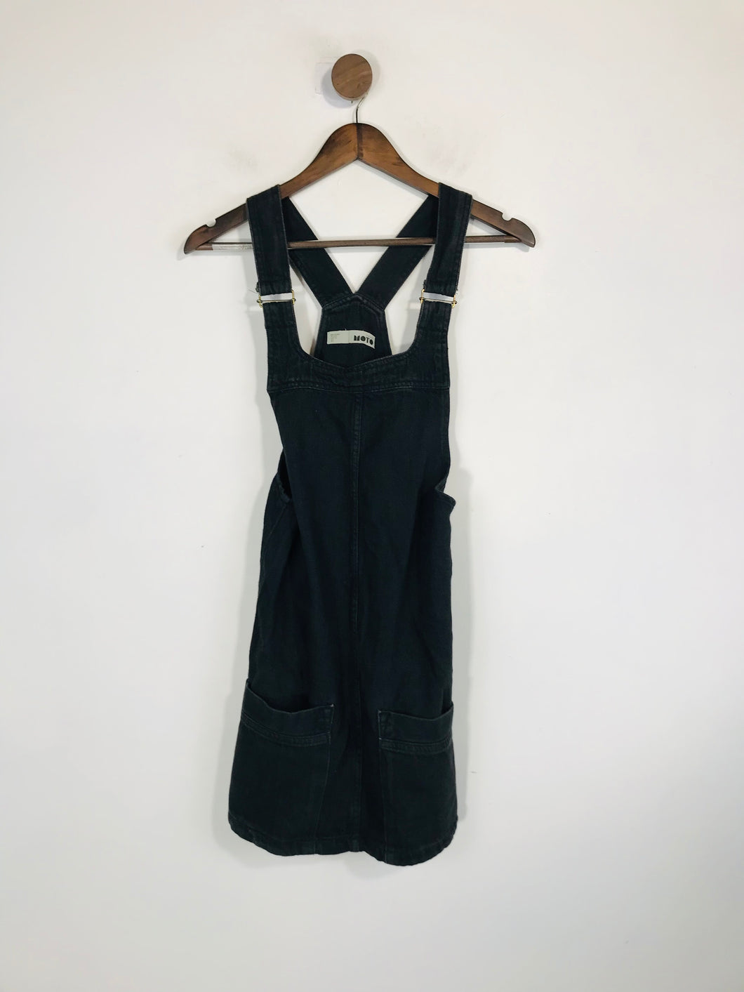 Topshop Women's Denim Pinafore Dress | UK8 | Grey