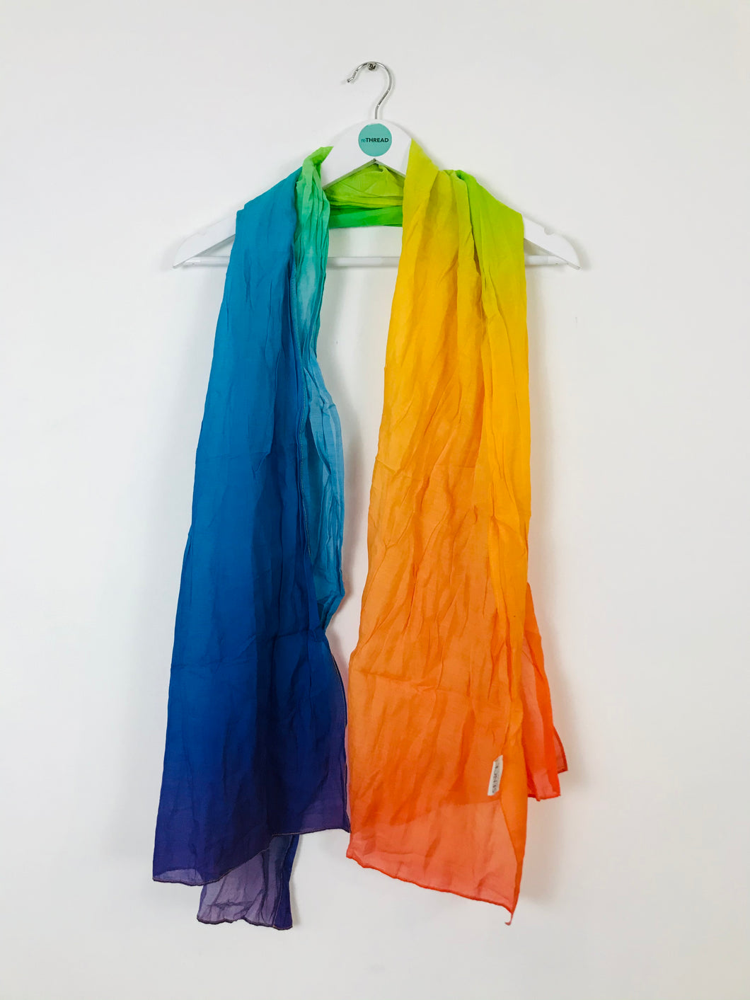 Sence Copenhagen Womens Rainbow Scarf | W26” L72” | Multi Coloured