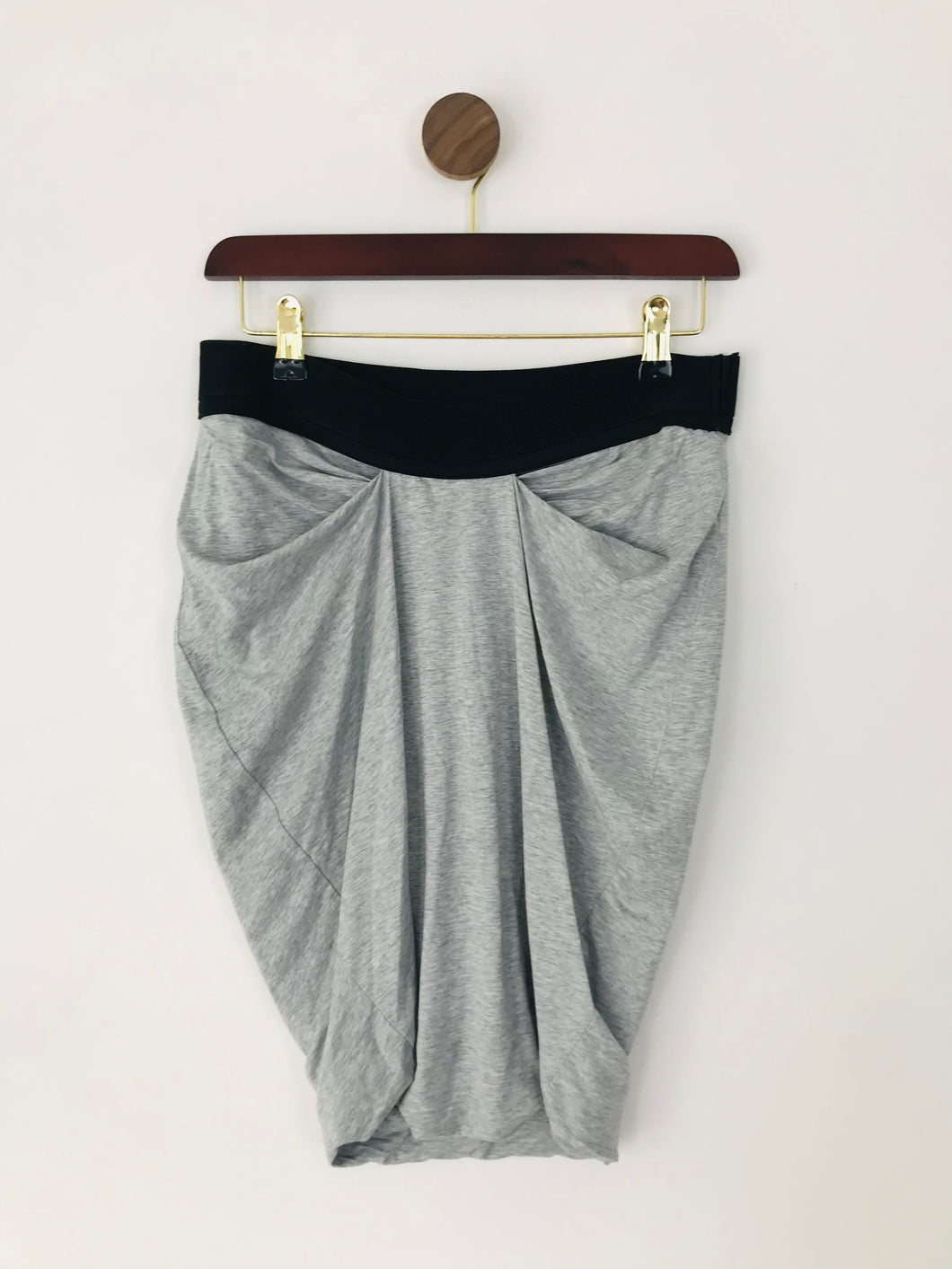 AllSaints Women’s Draped Pencil Skirt | UK10 | Grey