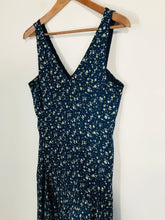 Load image into Gallery viewer, Polo Ralph Lauren Women&#39;s Silk Floral A-Line Dress | US4 UK8 | Blue
