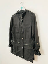 Load image into Gallery viewer, Mint Velvet Women’s Military Style Jacket | UK12 | Dark Grey
