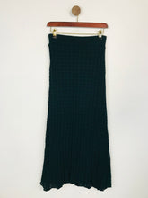 Load image into Gallery viewer, Zara Women&#39;s Scalloped Knit Midi Skirt | S UK8 | Green
