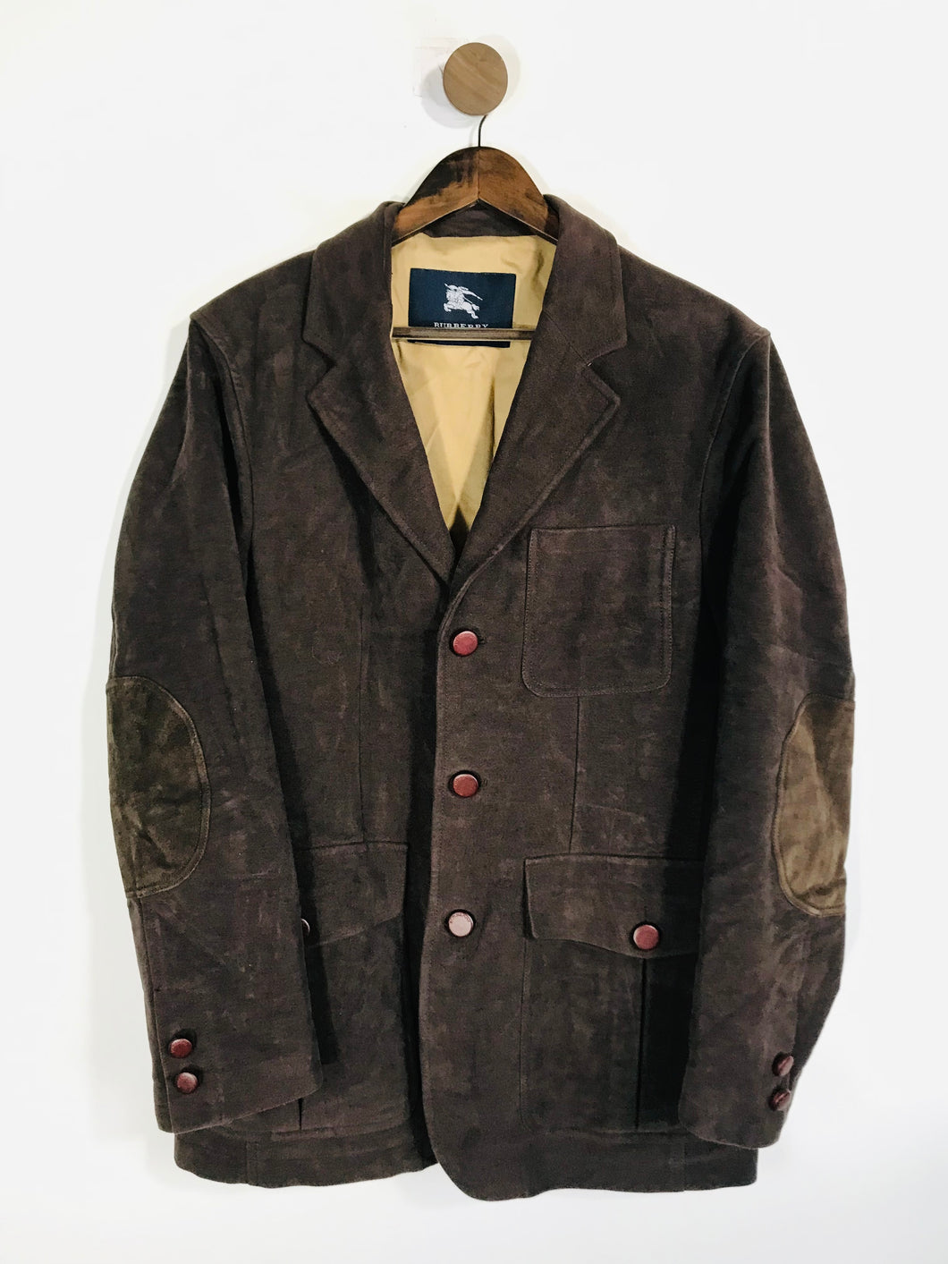 Burberry Men's Velour Overcoat Coat | 50 | Brown
