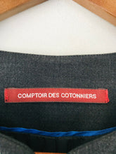 Load image into Gallery viewer, Comptoir Des Cotonniers Women’s Collarless Tweed Blazer | UK8 EU36 | Blue

