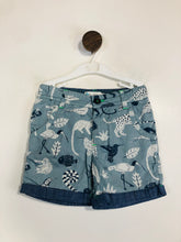 Load image into Gallery viewer, Mini Boden Kid&#39;s Animal Print Mid-Length Shorts | 5 Years | Blue
