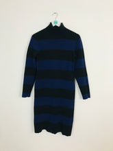 Load image into Gallery viewer, J.Crew Women’s Stripe Body Con Knit Midi Dress | M UK10-12 | Black
