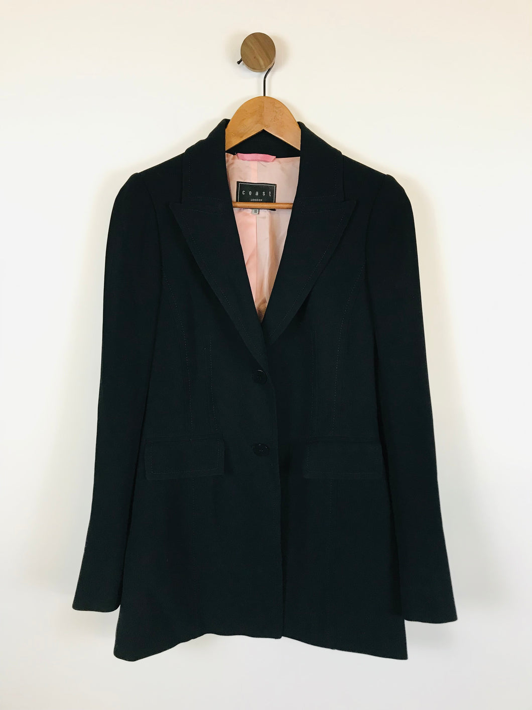 Coast Women's Smart Tailored Blazer Jacket | UK10 | Black