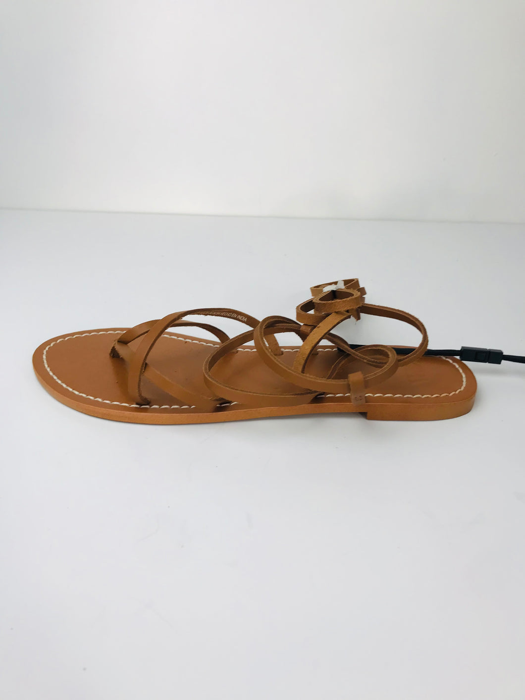 Zara Women's Tie Up Leather Sandals NWT | EU39 UK6 | Brown