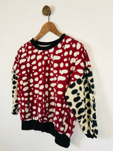 Load image into Gallery viewer, Pinko Women&#39;s Polka Dot Short Sleeve Sweatshirt | S UK8 | Red
