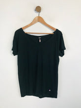 Load image into Gallery viewer, Sweaty Betty Women&#39;s V-Neck T-Shirt | M UK10-12 | Black
