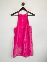 Load image into Gallery viewer, Topshop Women&#39;s Velour Pinafore Dress | UK8 | Pink
