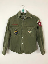 Load image into Gallery viewer, MIH Made in Heaven Womens Military Style Denim Shirt | UK10 | Green
