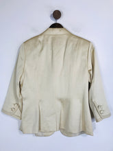 Load image into Gallery viewer, Monsoon Women&#39;s Smart Satin Blazer Jacket | UK14 | Beige
