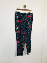 Load image into Gallery viewer, Oasis Women&#39;s Floral Tapered Leg Casual Trousers | UK14 | Multicoloured
