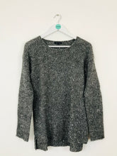 Load image into Gallery viewer, Tommy Hilfiger Women’s Glitter Sequin Knit Jumper | S UK8 | Grey
