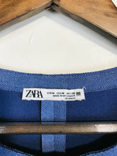 Load image into Gallery viewer, Zara Women&#39;s Faux Suede Shift Dress | M UK10-12 | Blue
