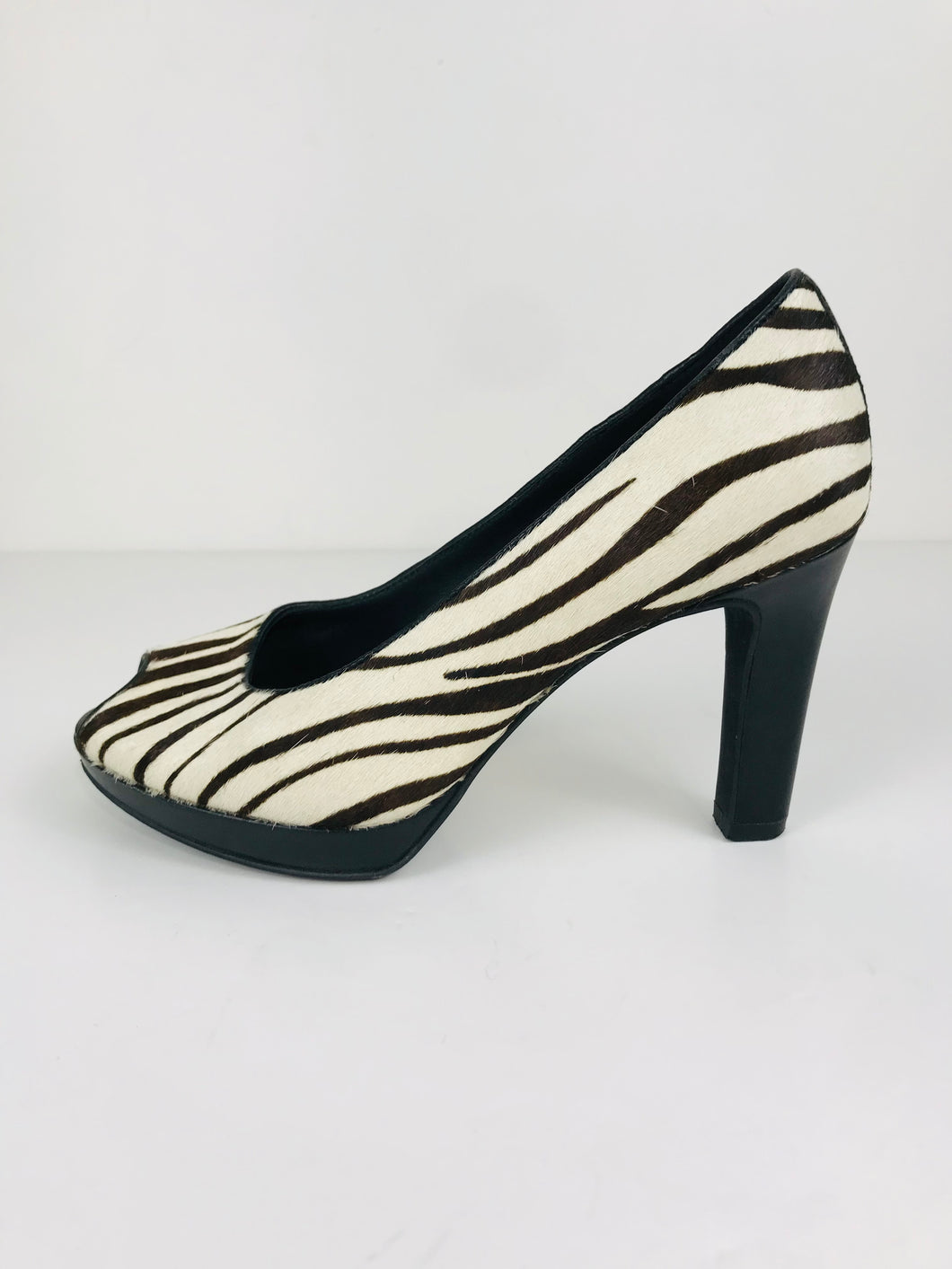Ecco Women's zebra print Heels | 36 UK3 | Multicoloured