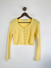 Load image into Gallery viewer, In The Style Women&#39;s Ribbed Cardigan | UK10 | Yellow
