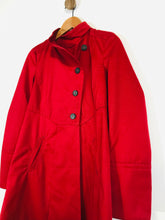 Load image into Gallery viewer, Comptoir des Cotonniers Women&#39;s Cotton Long Overcoat Coat | EU38 UK10 | Red

