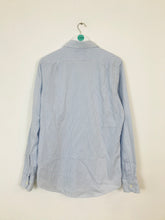 Load image into Gallery viewer, Charles Tyrwhitt Men’s Diamond Print Slim Fit Shirt | 15.5 / 37” 39/94cm | White and blue
